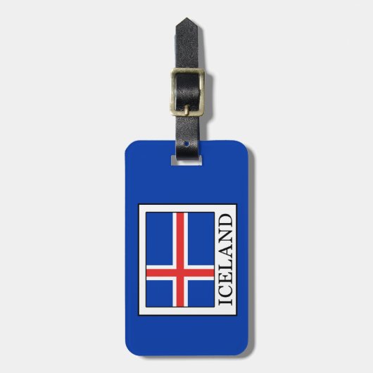 Island Gepäckanhänger (Vorderseite vertikal)