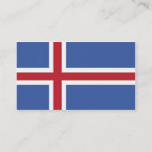 Island - Geschäft Visitenkarte (Rückseite)