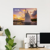 Island Geyser Poster (Heimbüro)