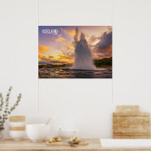 Island Geyser Poster (Küche)