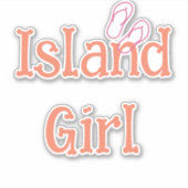 Island Girl Car Sticker (Vorderseite)