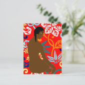 Island Girl, Gauguin Style, Postkarte (Stehend Vorderseite)