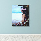 Island Girl Leinwanddruck (Insitu (Holzboden))