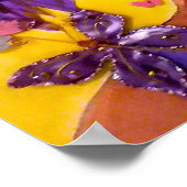 Island Girl mit Schmetterlings-Poster Poster (Ecke)