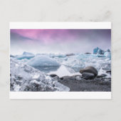Island Glacier Lagoon Postkarte (Vorderseite)