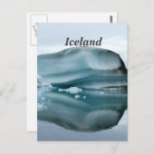 Island Glaciers Postkarte (Vorne/Hinten)