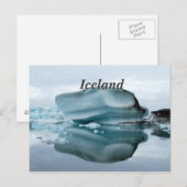 Island Glaciers Postkarte (Vorne/Hinten)
