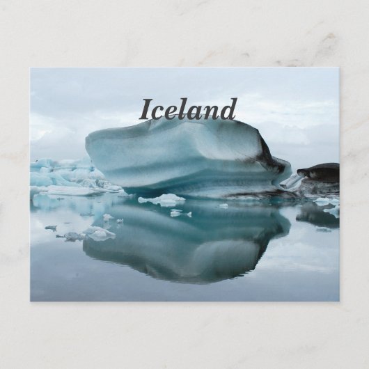 Island Glaciers Postkarte (Vorderseite)