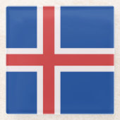 Island Glasuntersetzer (Vorderseite)