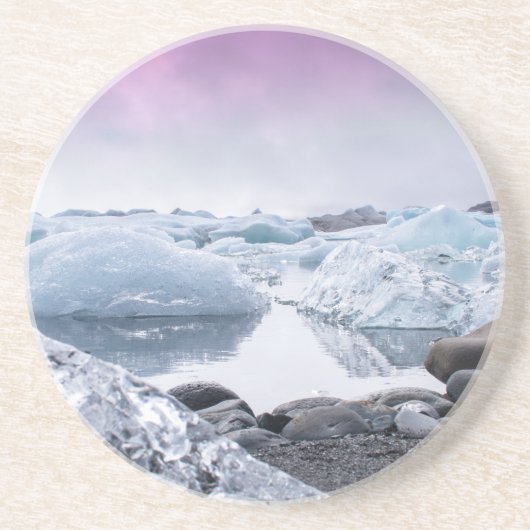Island-Gletscher-Lagune Untersetzer (Vorne)