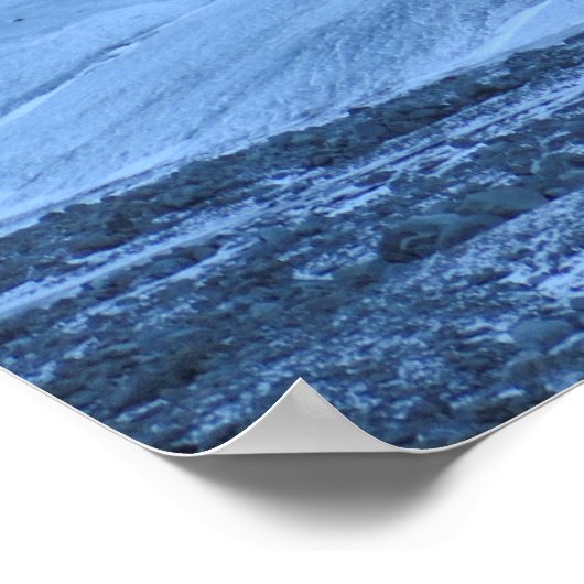 Island-Gletscher Poster (Ecke)
