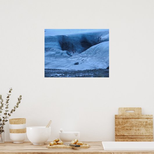 Island-Gletscher Poster (Küche)