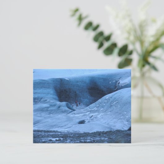 Island-Gletscher Postkarte (Stehend Vorderseite)