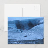 Island-Gletscher Postkarte (Vorne/Hinten)