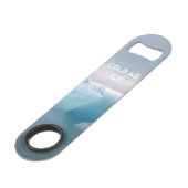 Island Gletscher - Speed Flaschenöffner (Vorderseite Schrägansicht)