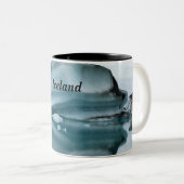 Island-Gletscher Zweifarbige Tasse (VorderseiteRechts)