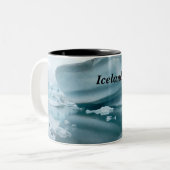 Island-Gletscher Zweifarbige Tasse (Vorderseite Links)