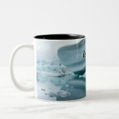 Island-Gletscher Zweifarbige Tasse (Links)