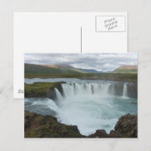 Island Godafoss Postkarte (Vorne/Hinten)