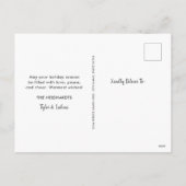 Island Greetings Foto Holiday Postcard Feiertagspostkarte (Rückseite)