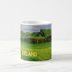 Island - Grünes Haus Kaffeetasse