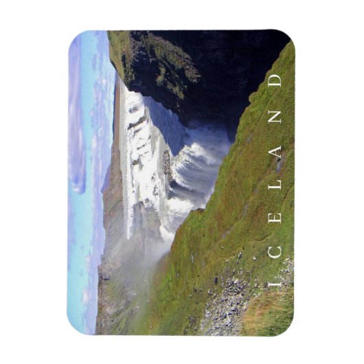 Island Gullfoss Wasserfall View Kühlschrankmagnet Magnet (Vertikal)