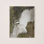 Island. Hafragilsfoss Wasserfall in Puzzle (Vertikal)