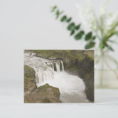 Island. Hafragilsfoss-Wasserfall Postkarte (Stehend Vorderseite)