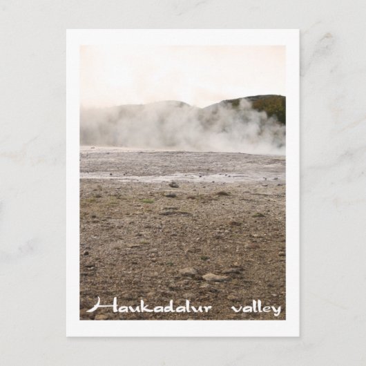 Island, Haukadalur Postkarte (Vorderseite)