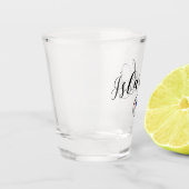 Island - Herzenflagge Schnapsglas (Links)