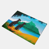 Island Hogs Fußmatte (Schrägansicht)