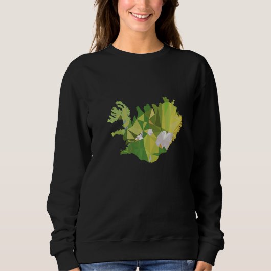 Island Holiday Roadtrip Ring Street Glacier Sweatshirt (Vorderseite)