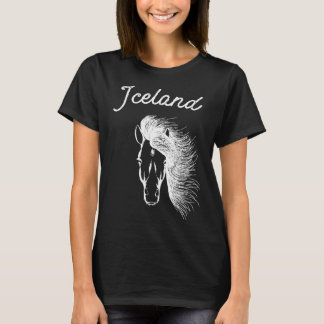 Island Hoodie mit isländischem Pferd T-Shirt