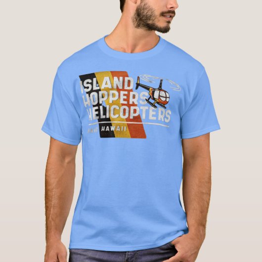 Island Hoppers Hubschrauber T-Shirt (Vorderseite)