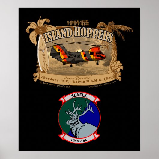 Island Hoppers Poster - with insignia (Vorne)