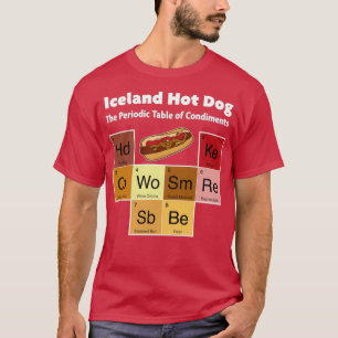 Island Hot Dog Viking Cuisine Reykjavik Remoulade T-Shirt