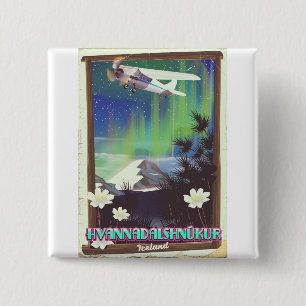 Island Hvannadalshnúkur Button