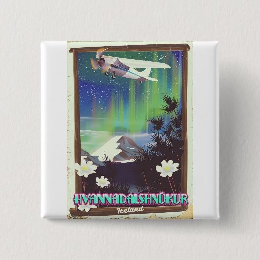 Island Hvannadalshnúkur Button (Vorderseite)