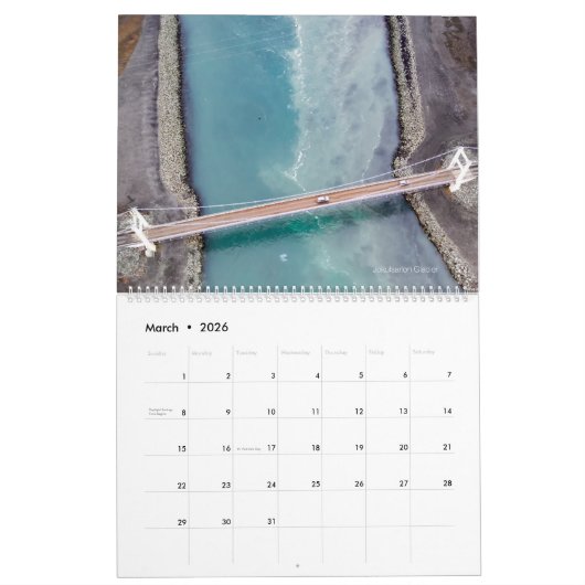 Island im Winter Kalender (Mär 2026)