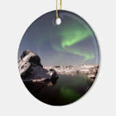 Island im Winter Keramikornament (Links)