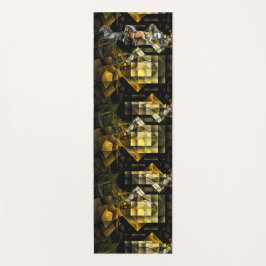 Island in Gait Golden Diamond Abstrakt Yogamatte