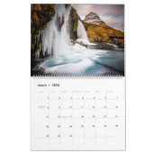 Island: Ís og Vatn (Eis und Wasser) Kalender (Mär 2026)