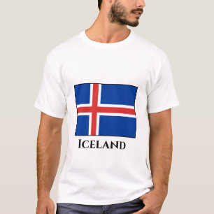 Island (isländische Flagge) T-Shirt