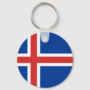 Island IST Ísland Flagge Schlüsselanhänger