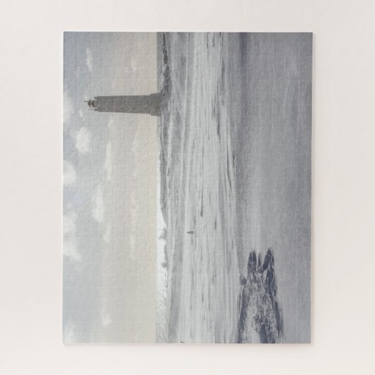 Island Jigsaw Puzzle - Malariff Leuchtturm Winter (Vertikal)