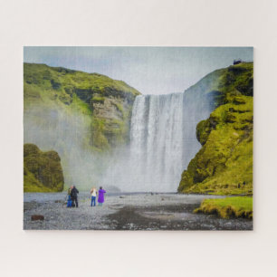Island Jigsaw Puzzle - Skogafoss Wasserfall