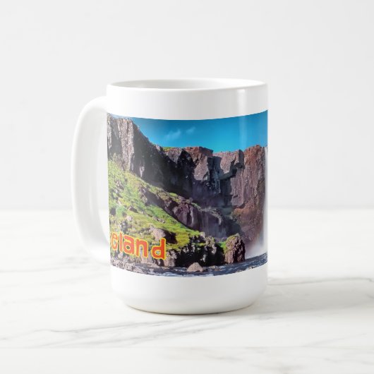 Island Kaffeetasse (Vorderseite Links)