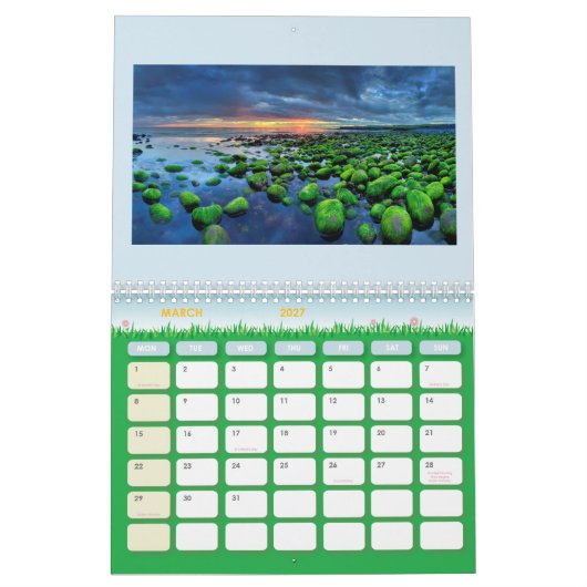 Island-Kalender 2018 Kalender (Mär 2027)