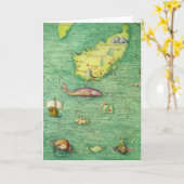 Island Karte (Gelbe Blume)