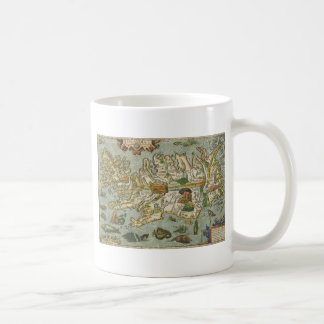 Island-Karte 1590 Kaffeetasse
